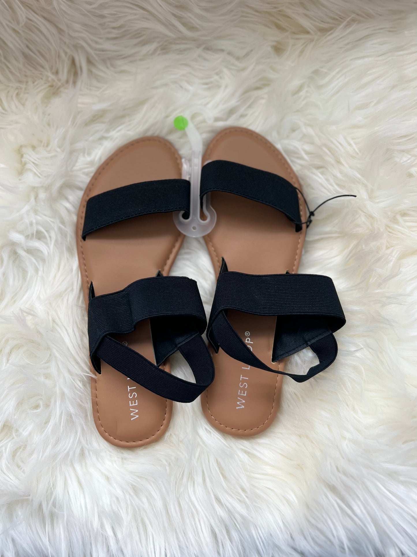 Black strap sandal