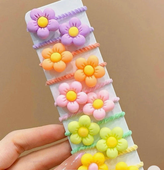 Flower Hair Ties