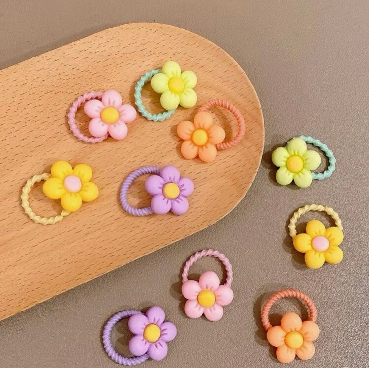 Flower Hair Ties