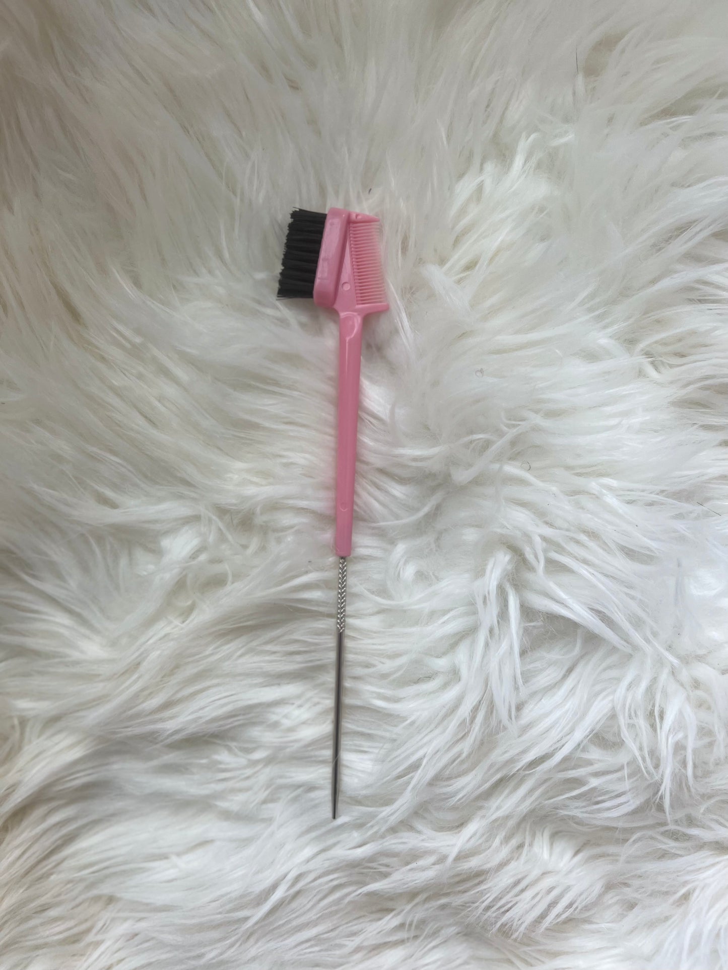 3-1 rat tail edge brush comb light pink