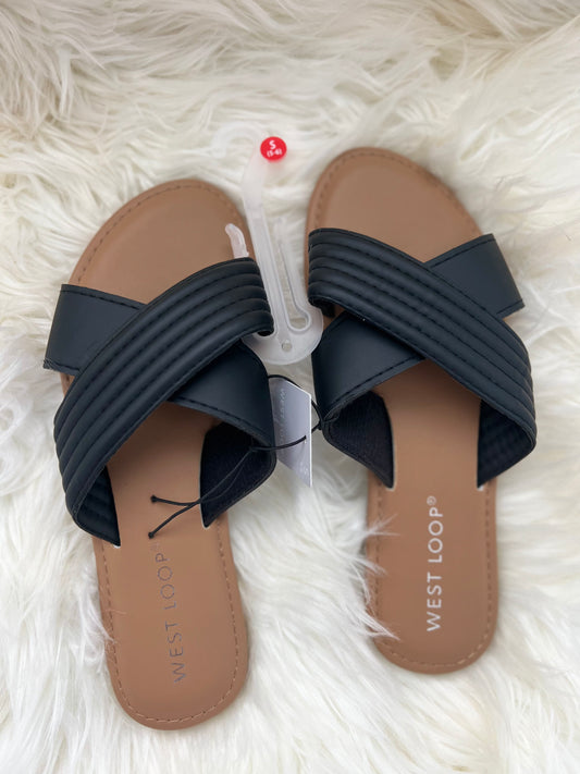 black sandal