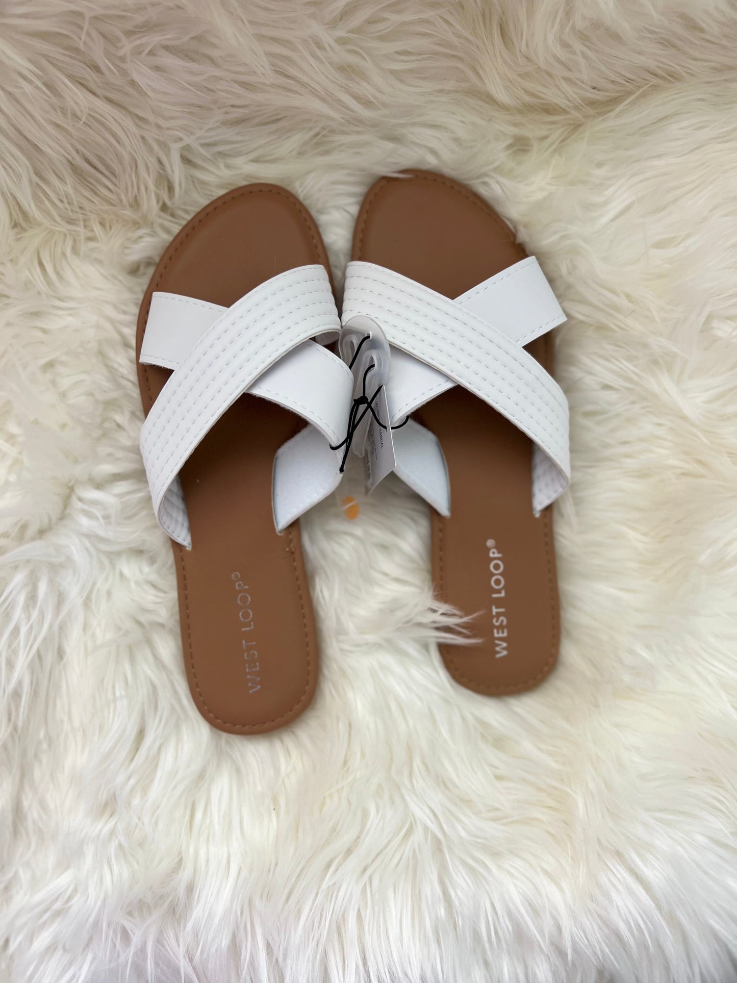 white sandal